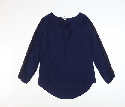 Womens UK Size 12 Monsoon Blue Tunic Blouse