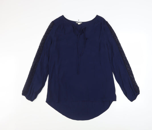 Womens UK Size 12 Monsoon Blue Tunic Blouse