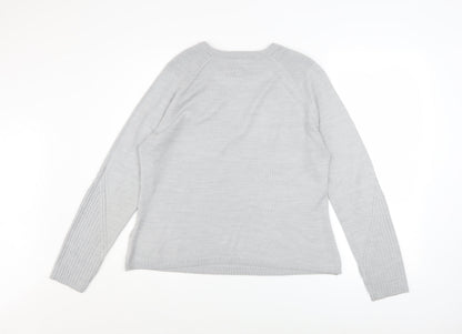 Womens UK Size 12 Marks and Spencer Grey Pullover Jumper
