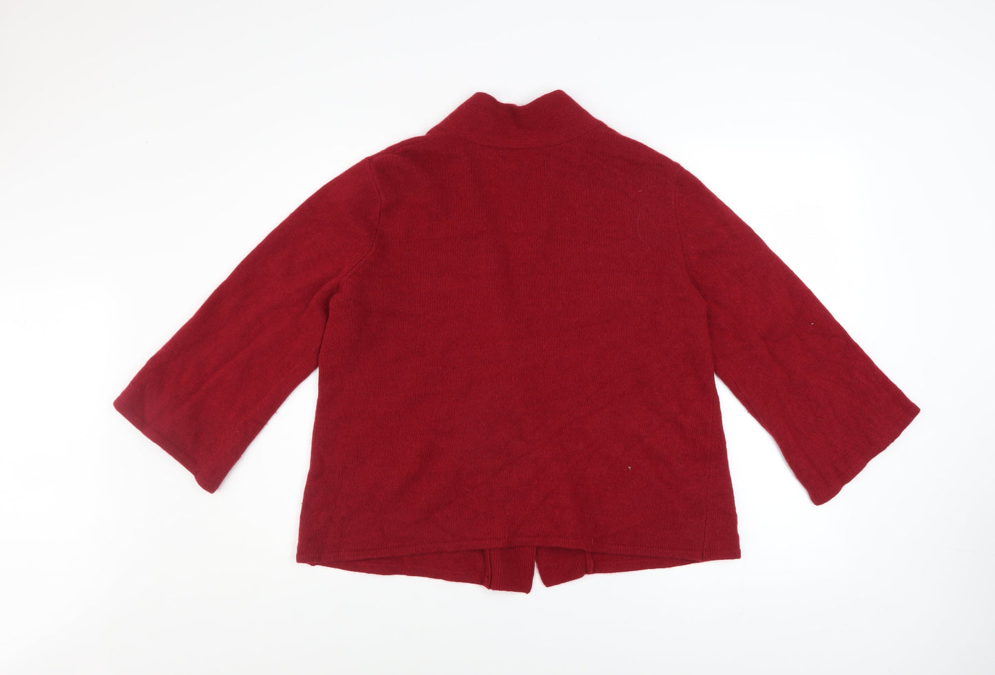 Womens UK Size XL Tweeds Red Cardigan Jumper