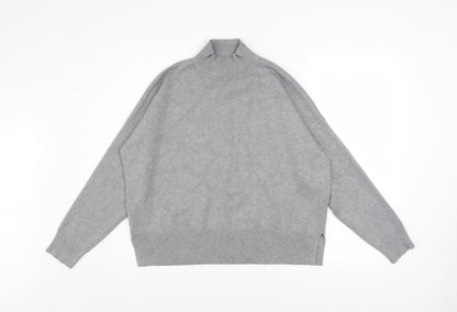 Womens UK Size M New Look Grey Pullover Jumper