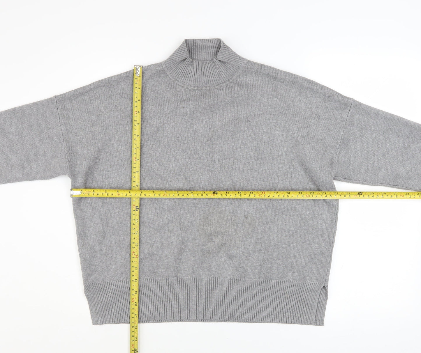 Womens UK Size M New Look Grey Pullover Jumper