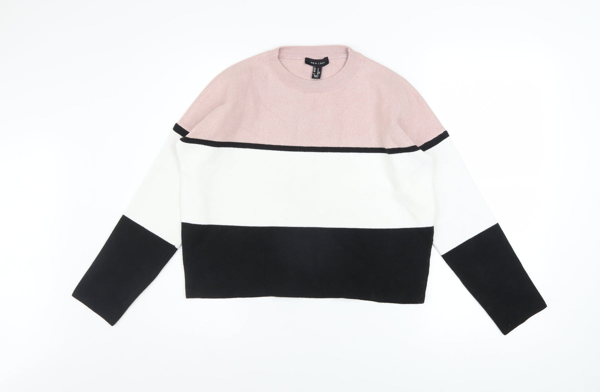 Womens UK Size S New Look Multicoloured Pullover Jumper