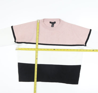 Womens UK Size S New Look Multicoloured Pullover Jumper