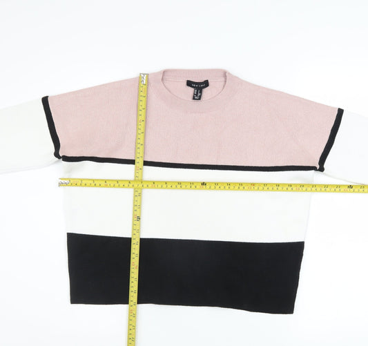 Womens UK Size S New Look Multicoloured Pullover Jumper