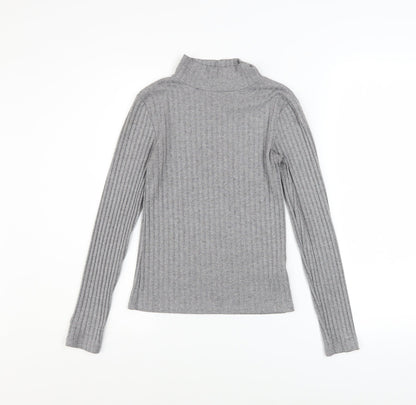 Womens UK Size 6 Topshop Grey Pullover Jumper