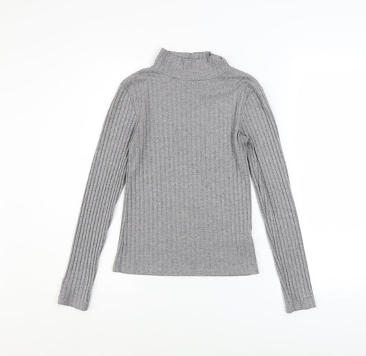 Womens UK Size 6 Topshop Grey Pullover Jumper
