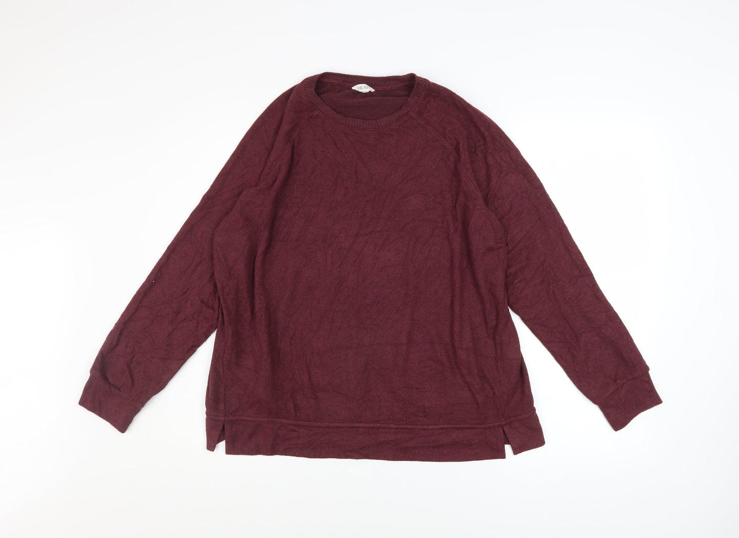 Womens UK Size M Hush Red Pullover Sweatshirt
