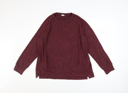 Womens UK Size M Hush Red Pullover Sweatshirt