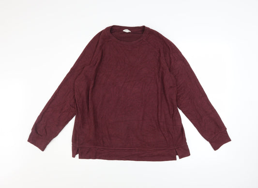 Womens UK Size M Hush Red Pullover Sweatshirt