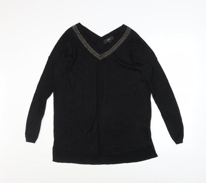 Womens UK Size 14 NEXT Black Pullover Jumper