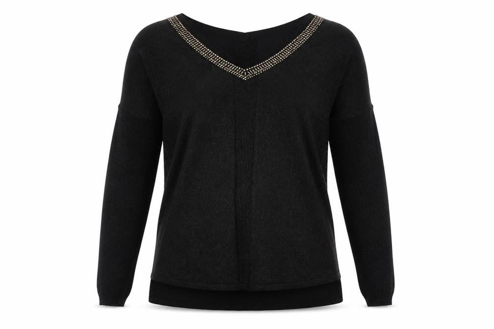 Womens UK Size 14 NEXT Black Pullover Jumper