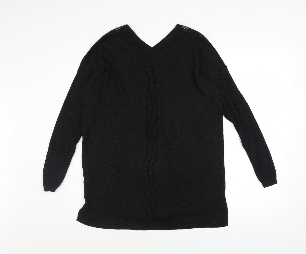 Womens UK Size 14 NEXT Black Pullover Jumper