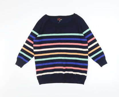 Womens UK Size 16 Yumi Multicoloured Pullover Jumper