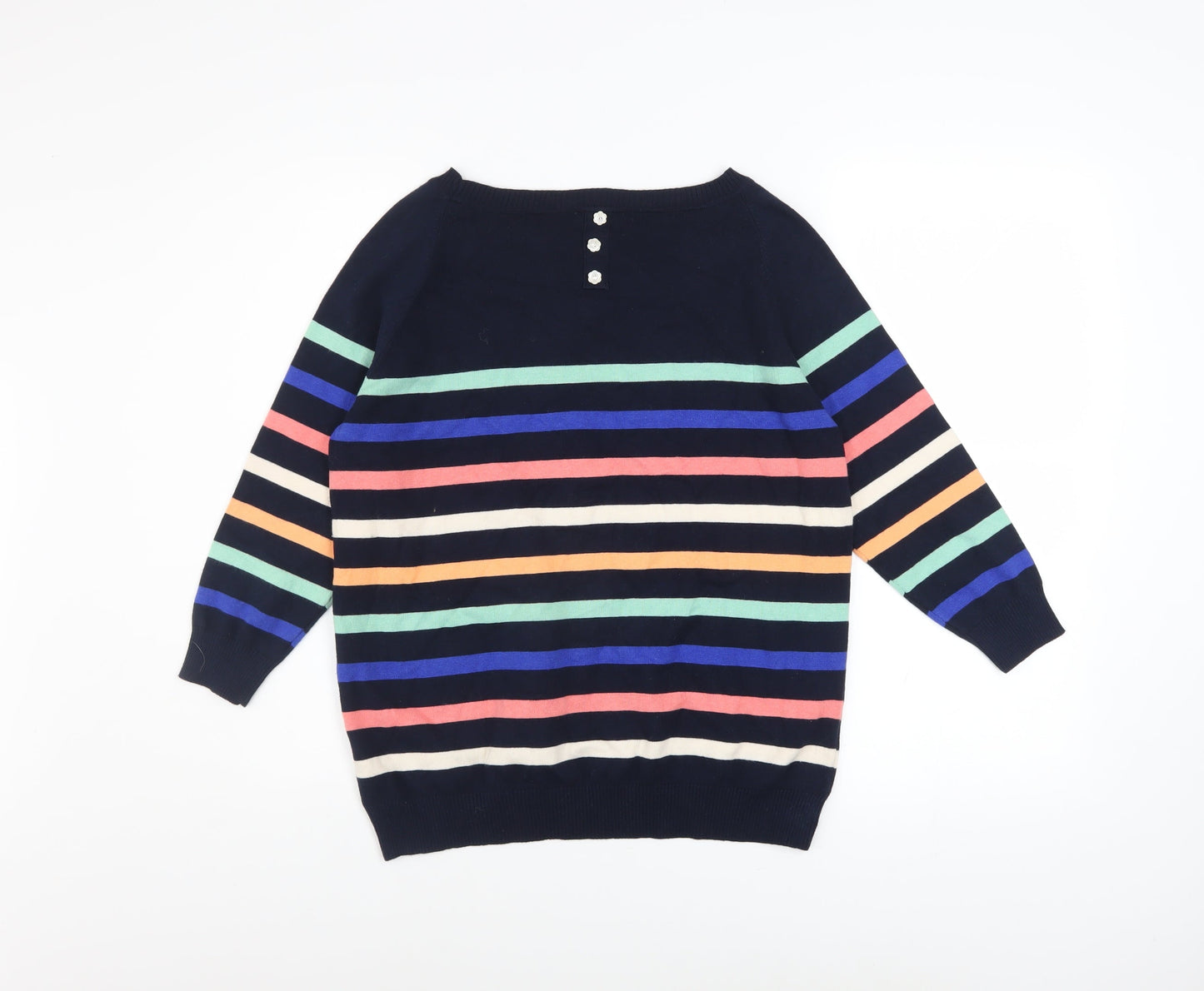 Womens UK Size 16 Yumi Multicoloured Pullover Jumper