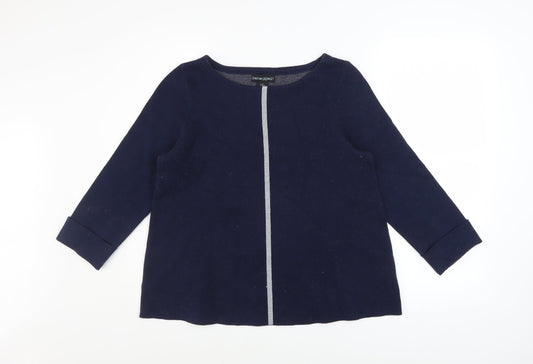 Womens UK Size M Cynthia Rowley Blue Pullover Jumper