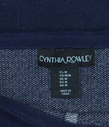 Womens UK Size M Cynthia Rowley Blue Pullover Jumper