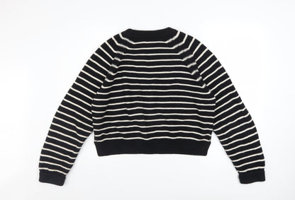 Womens UK Size L French Connection Black Pullover Jumper