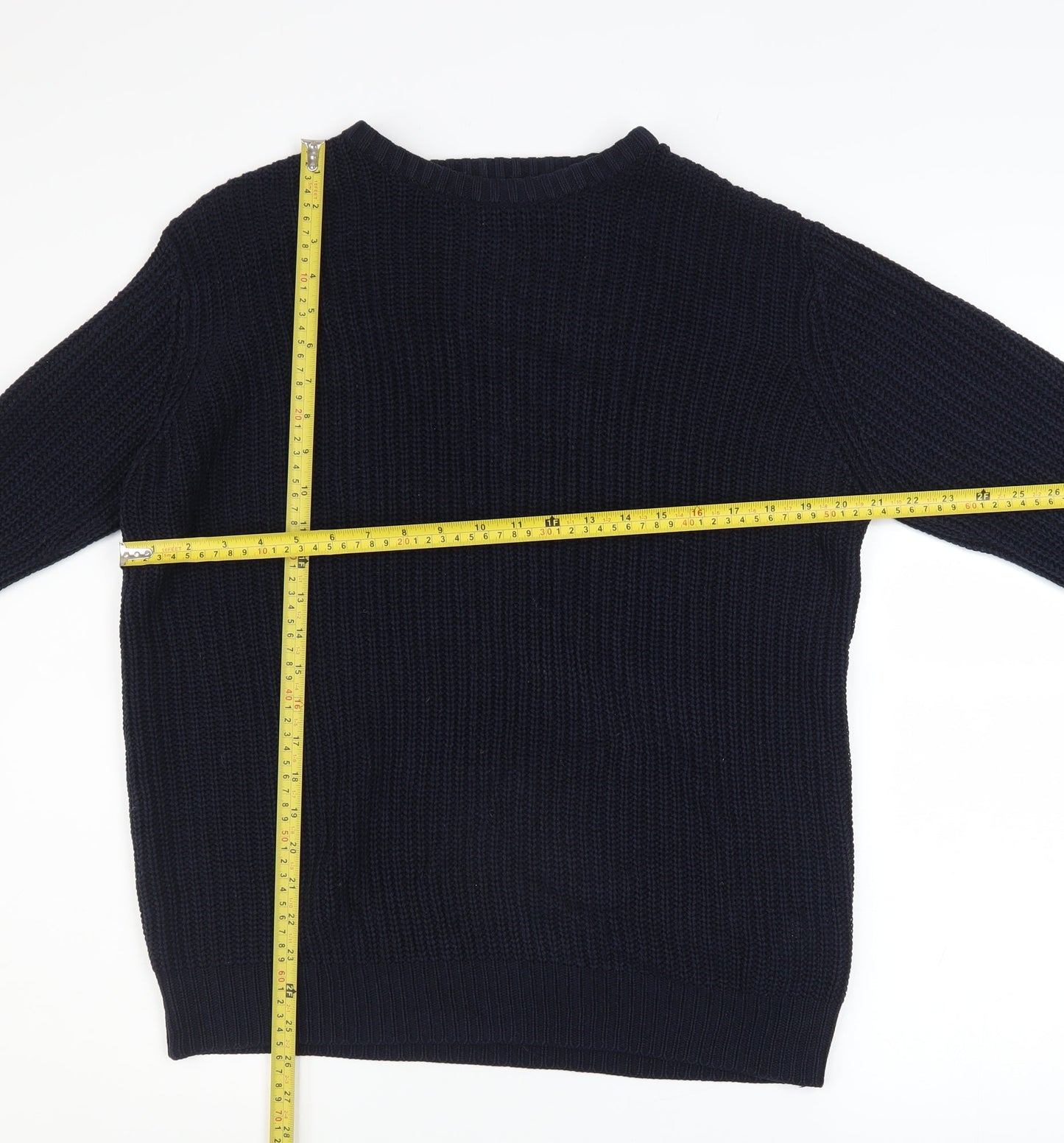Mens UK Size M Brave Soul Blue Pullover Jumper