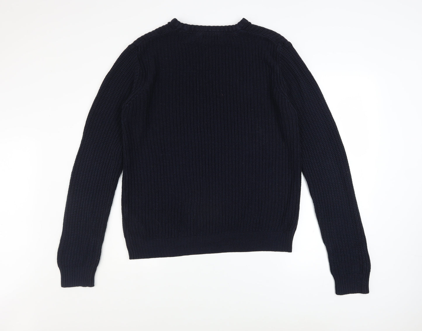 Mens UK Size M Brave Soul Blue Pullover Jumper