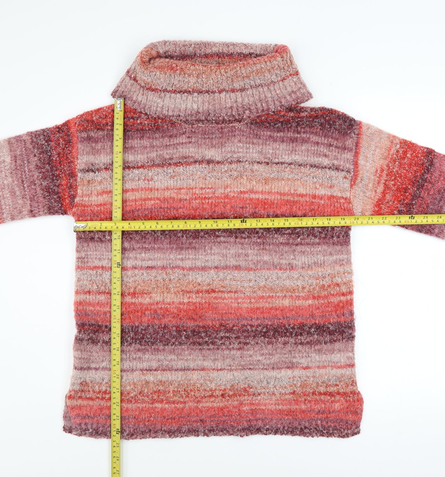 Womens UK Size 12 Cotton Traders Multicoloured Pullover Jumper