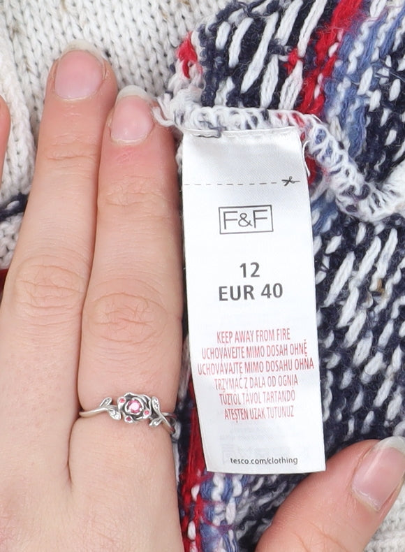 Womens UK Size 12 F&F Jumper Dress
