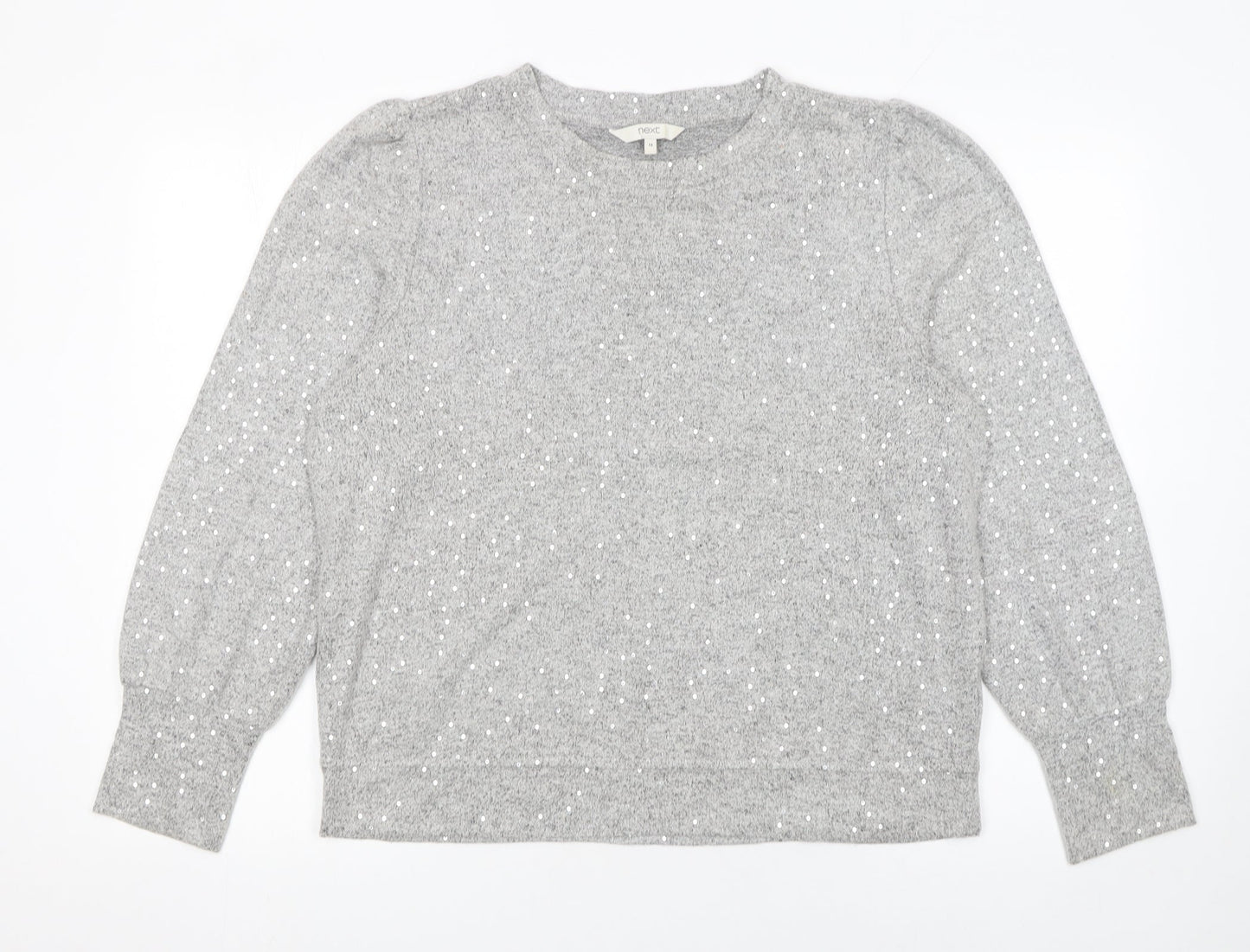 Womens UK Size 14 NEXT Grey Pullover Jumper