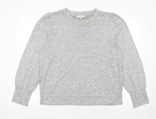 Womens UK Size 14 NEXT Grey Pullover Jumper