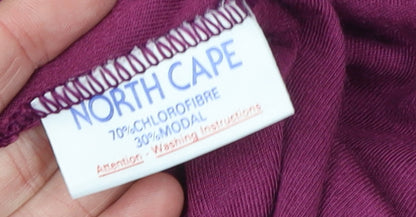 Womens UK Size XL North Cape Purple Basic T-Shirt