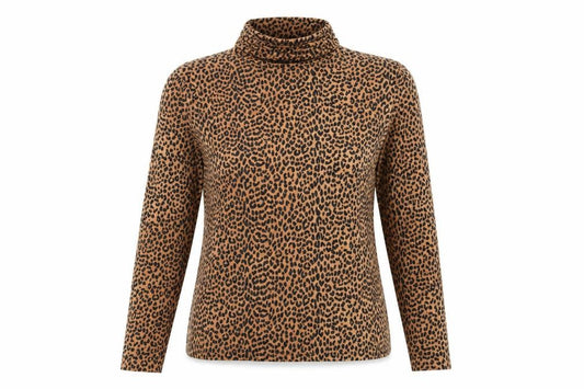 Womens UK Size M Lands' End Brown Basic Blouse