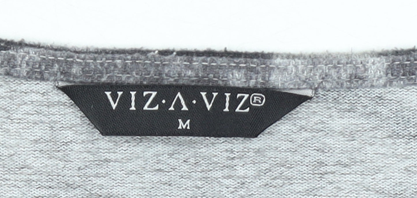 Womens UK Size M VIZ A VIZ Grey Pullover Jumper