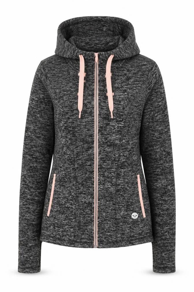 Womens UK Size S ROXY Grey Full Zip Hoodie