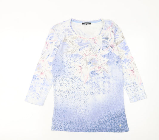 Womens UK Size 10 Olsen Multicoloured Basic T-Shirt