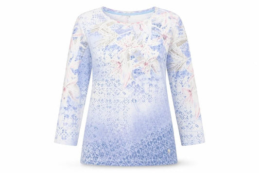 Womens UK Size 10 Olsen Multicoloured Basic T-Shirt