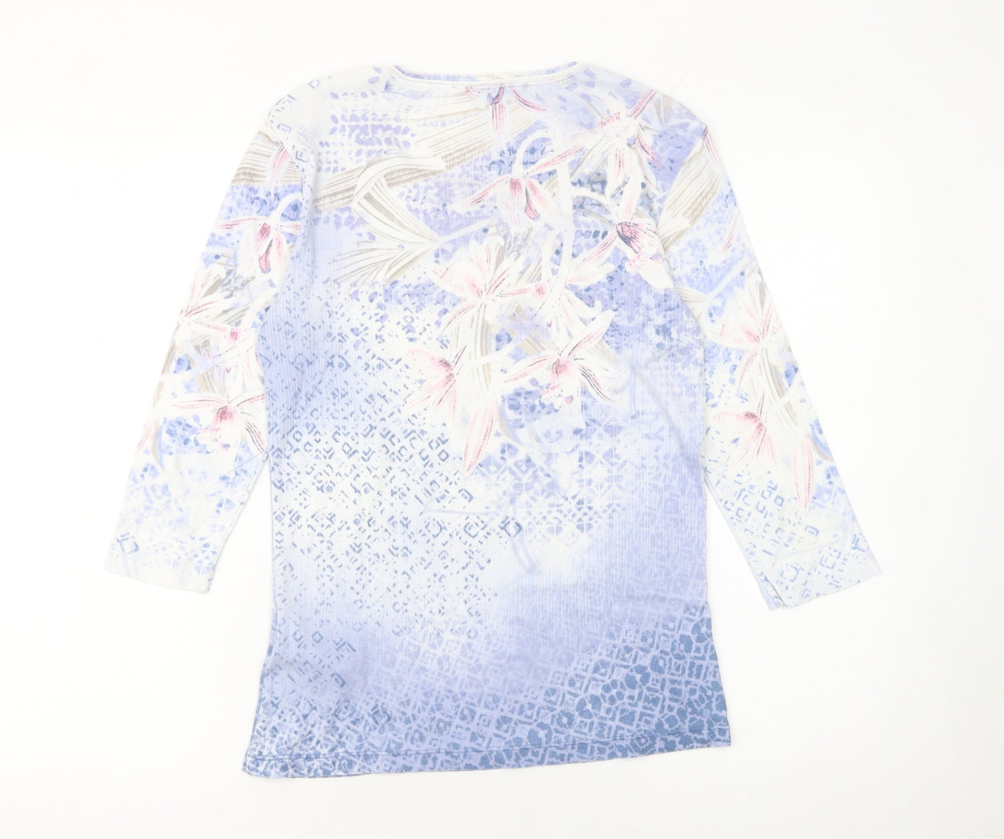 Womens UK Size 10 Olsen Multicoloured Basic T-Shirt