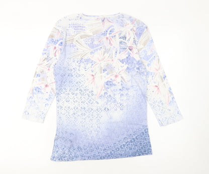Womens UK Size 10 Olsen Multicoloured Basic T-Shirt