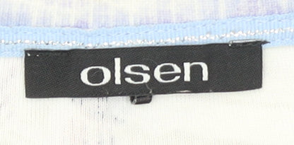 Womens UK Size 10 Olsen Multicoloured Basic T-Shirt