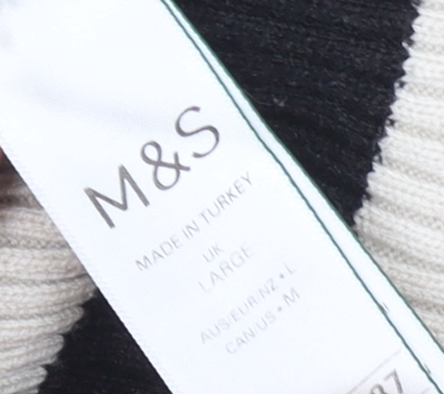 Womens UK Size L Marks and Spencer Black Pullover Jumper