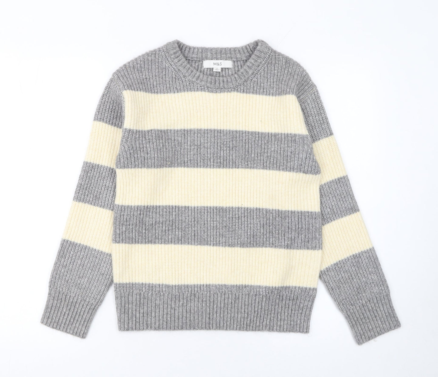 Womens UK Size XS Marks and Spencer Grey Pullover Jumper