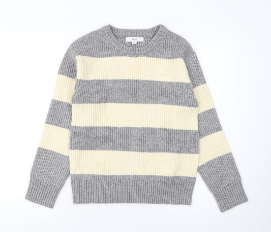 Womens UK Size XS Marks and Spencer Grey Pullover Jumper