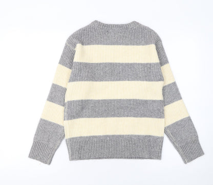 Womens UK Size XS Marks and Spencer Grey Pullover Jumper