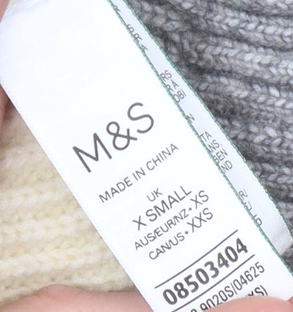 Womens UK Size XS Marks and Spencer Grey Pullover Jumper