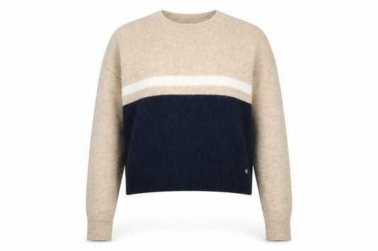 Pull&Bear Women’s Beige Wool Blend Crew Neck Jumper Size 8