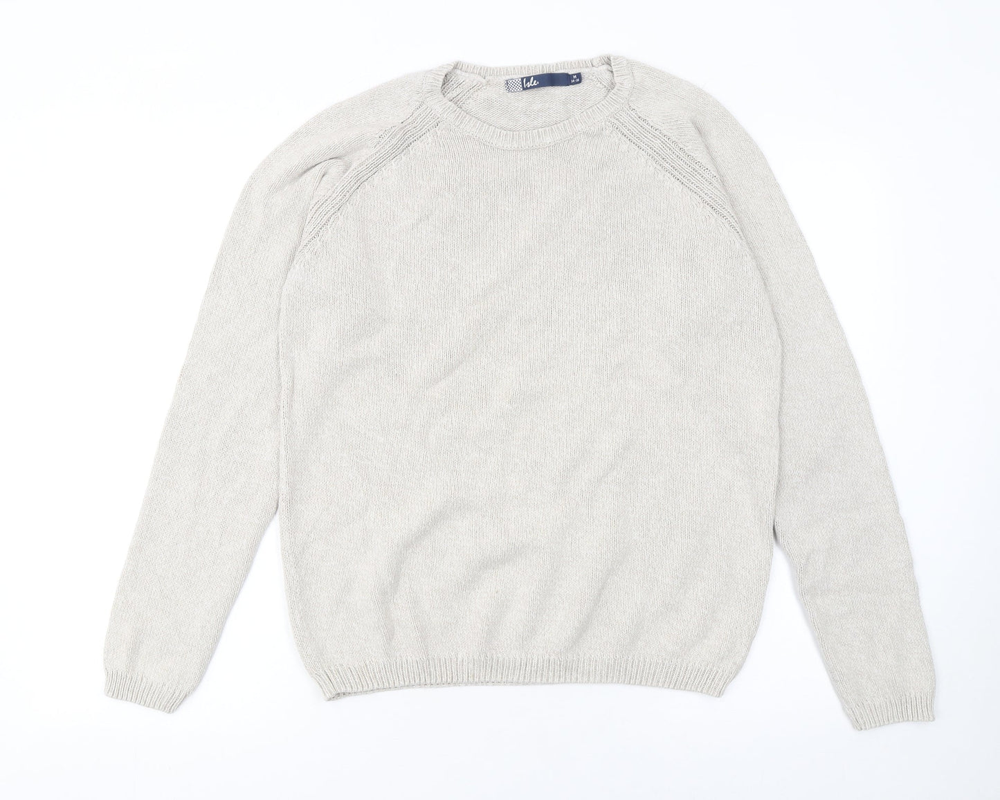 Womens UK Size 14 Isle Beige Pullover Jumper