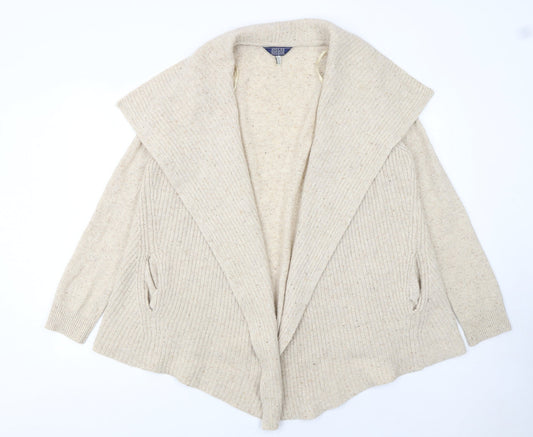 Womens UK Size 10 Joules Beige Cardigan Jumper