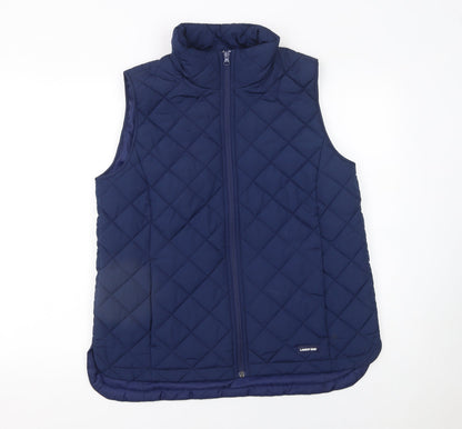 Mens UK Size M Lands' End Blue Quilted Coat