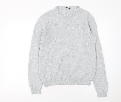 Mens UK Size S Reiss Grey Pullover Jumper