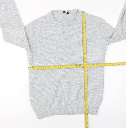 Mens UK Size S Reiss Grey Pullover Jumper