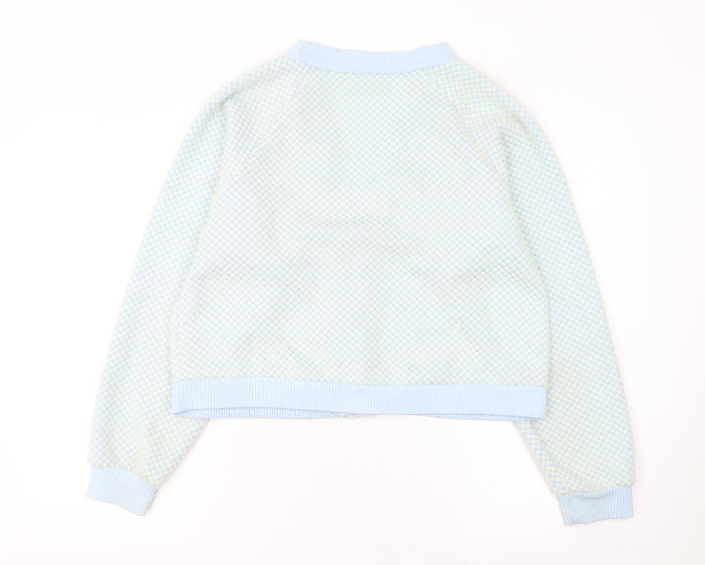 Womens UK Size M Zara Blue Cardigan Jumper