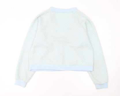 Womens UK Size M Zara Blue Cardigan Jumper